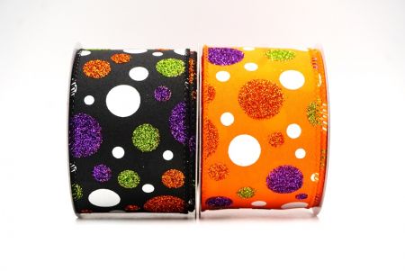 Fita com Estampa de Bolinhas de Halloween com Glitter_KF8901.KF8902 (2)